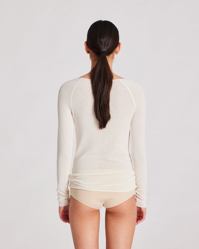 GAI+LISVA Amalie Wool Top Top 150 Off White