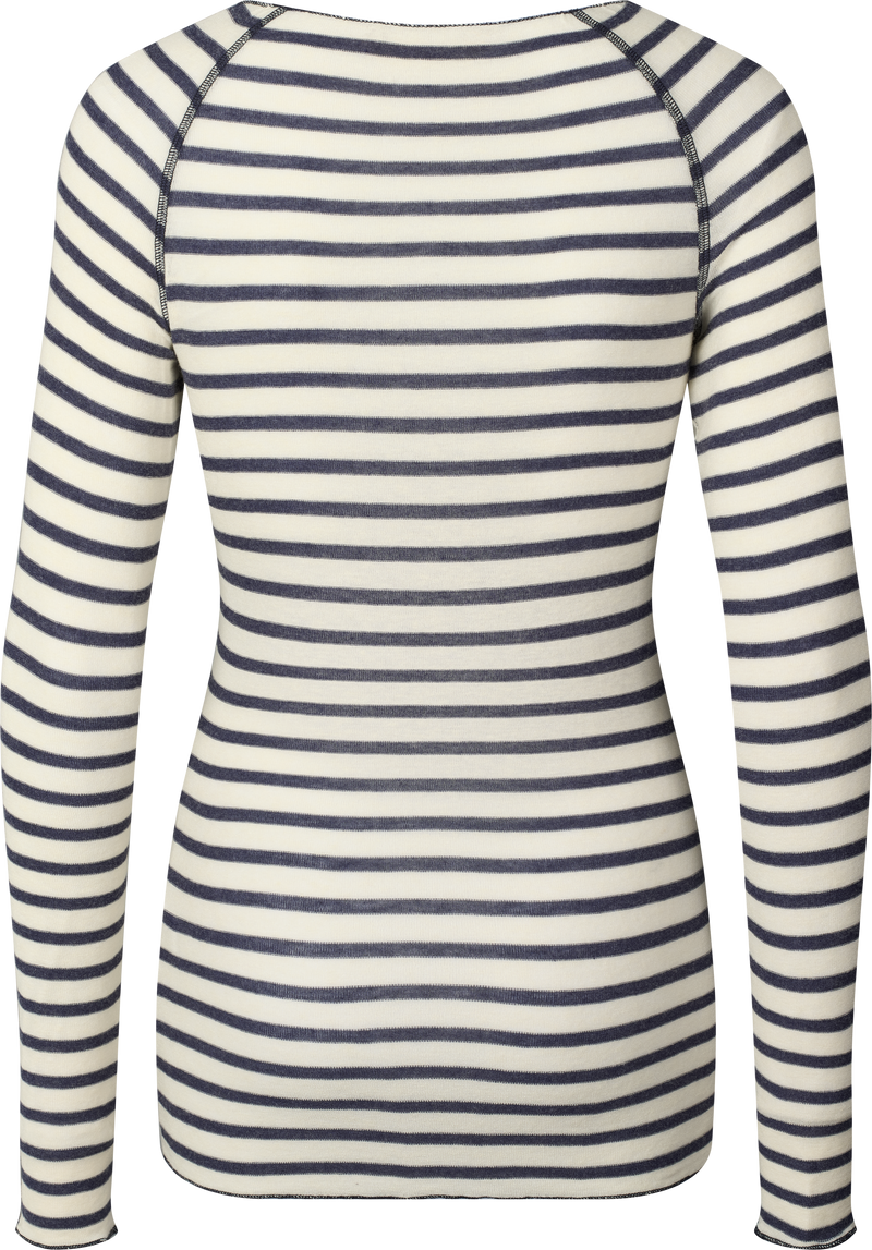 GAI+LISVA Amalie Wool Top Top 197 Reverse Denim Stripe