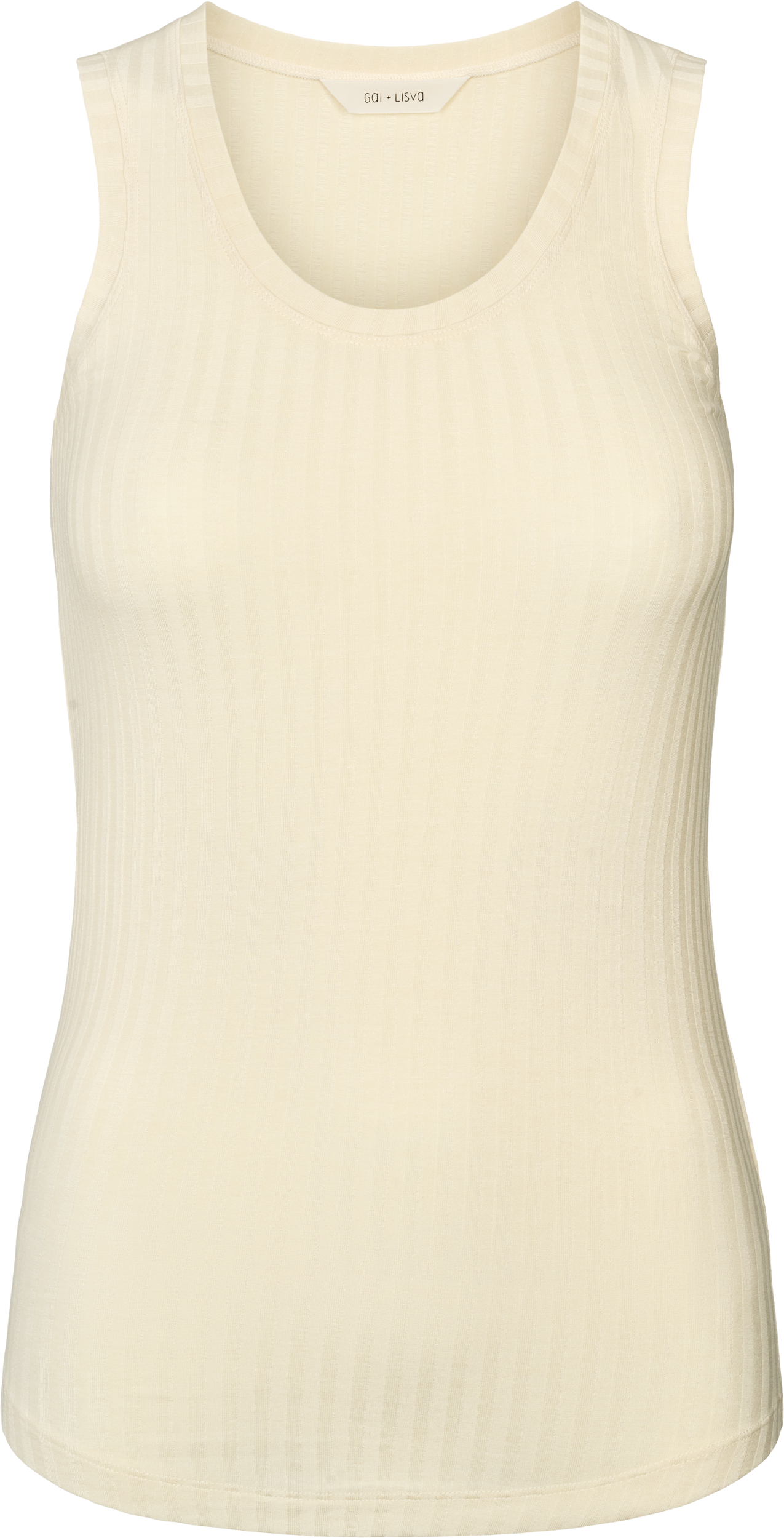 GAI+LISVA Anastasia S´less Rib Top Tops & T-shirts 150 Off White