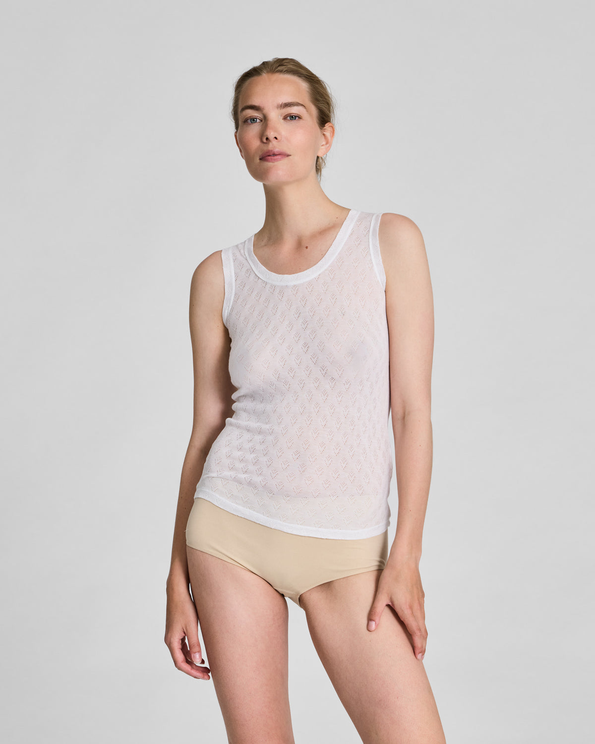 GAI+LISVA Anastasia S´less Silk Top Tops & T-shirts 100 White