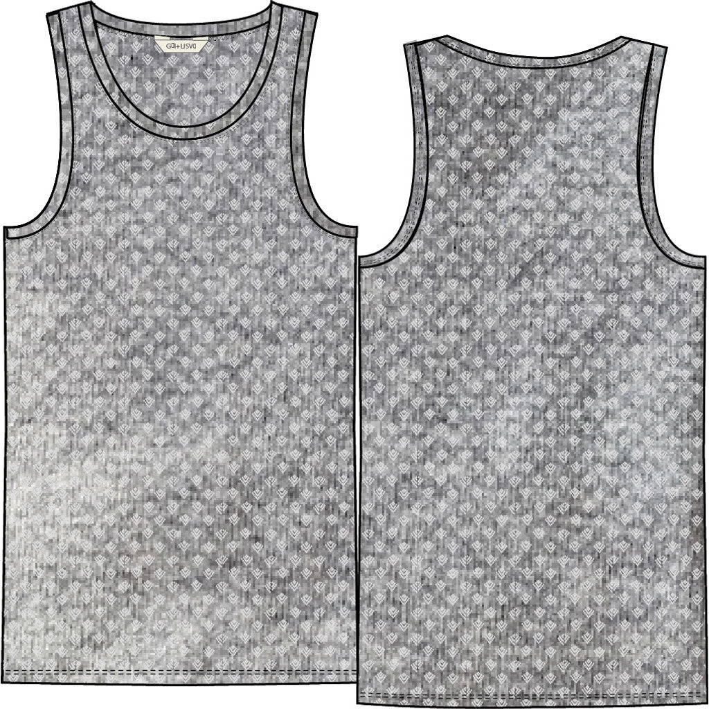 GAI+LISVA Anastasia S´less Silk Top Tops & T-shirts 601 Light Grey Melange