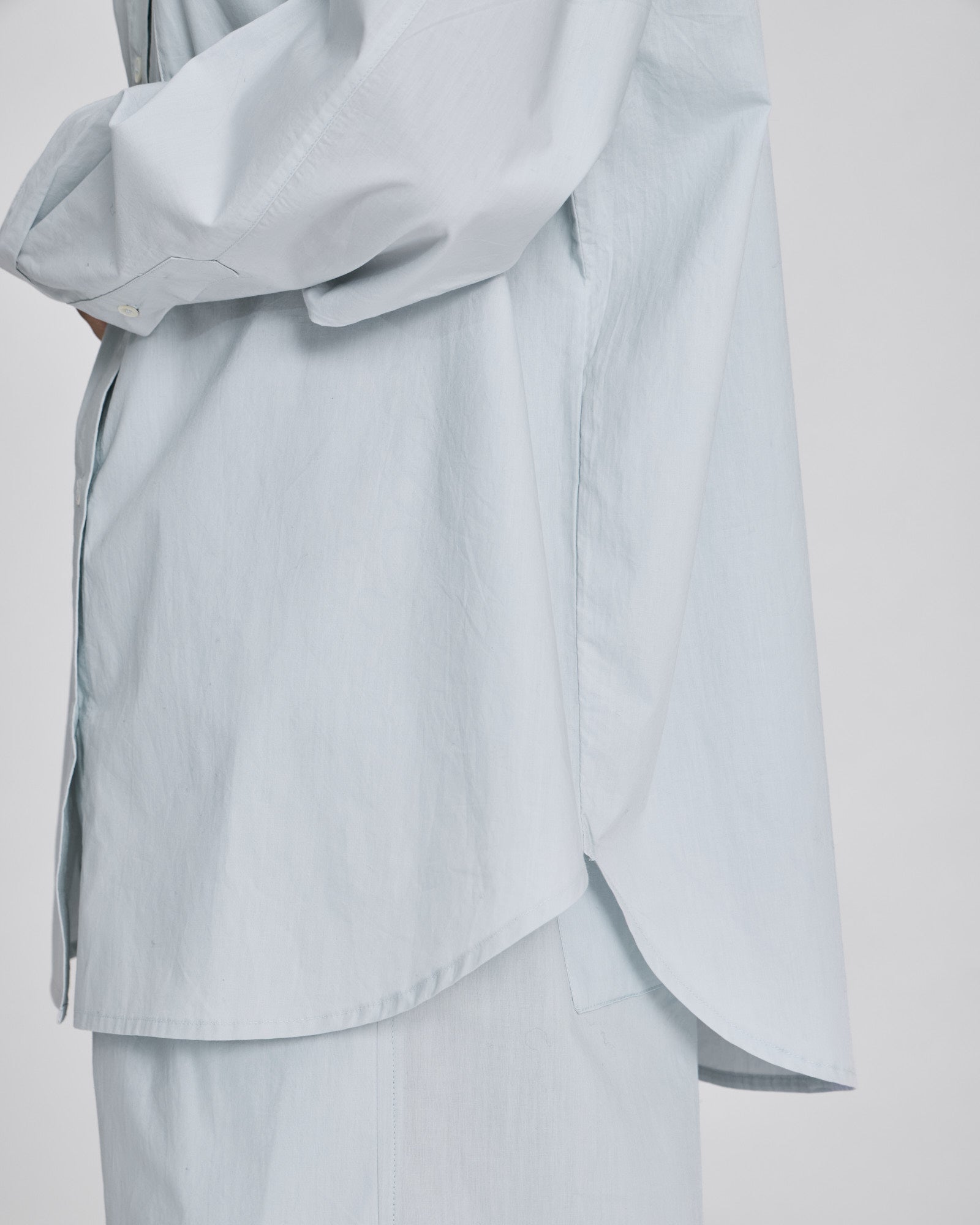 GAI+LISVA Astrid L/S Light Poplin Shirt GOTS Shirts & Blouses 711 Aqua