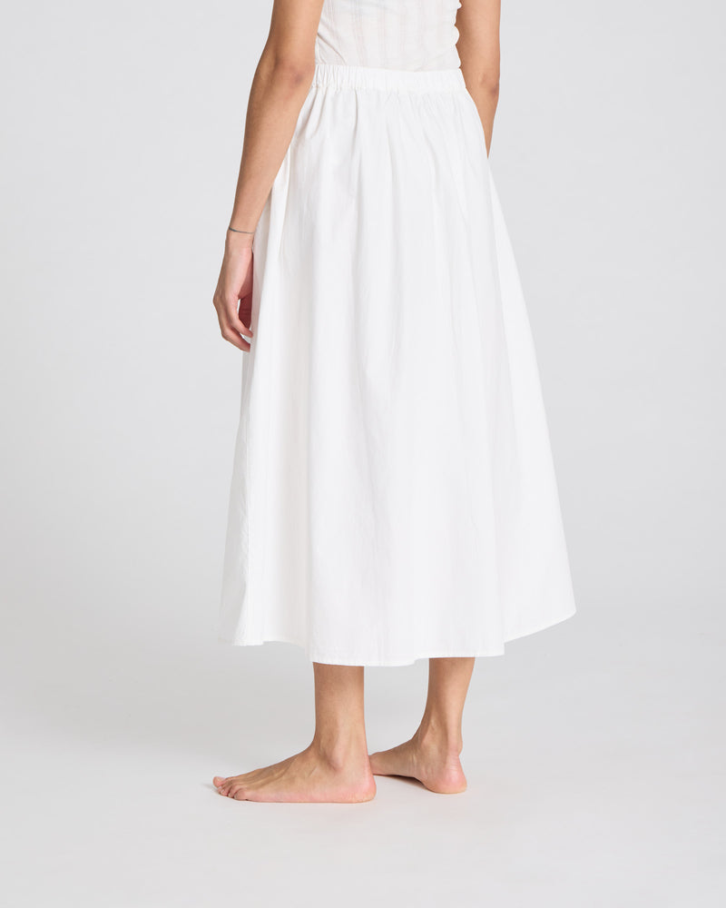 GAI+LISVA Astrid Long Skirt Poplin Dresses & Skirts 124 Whisper White