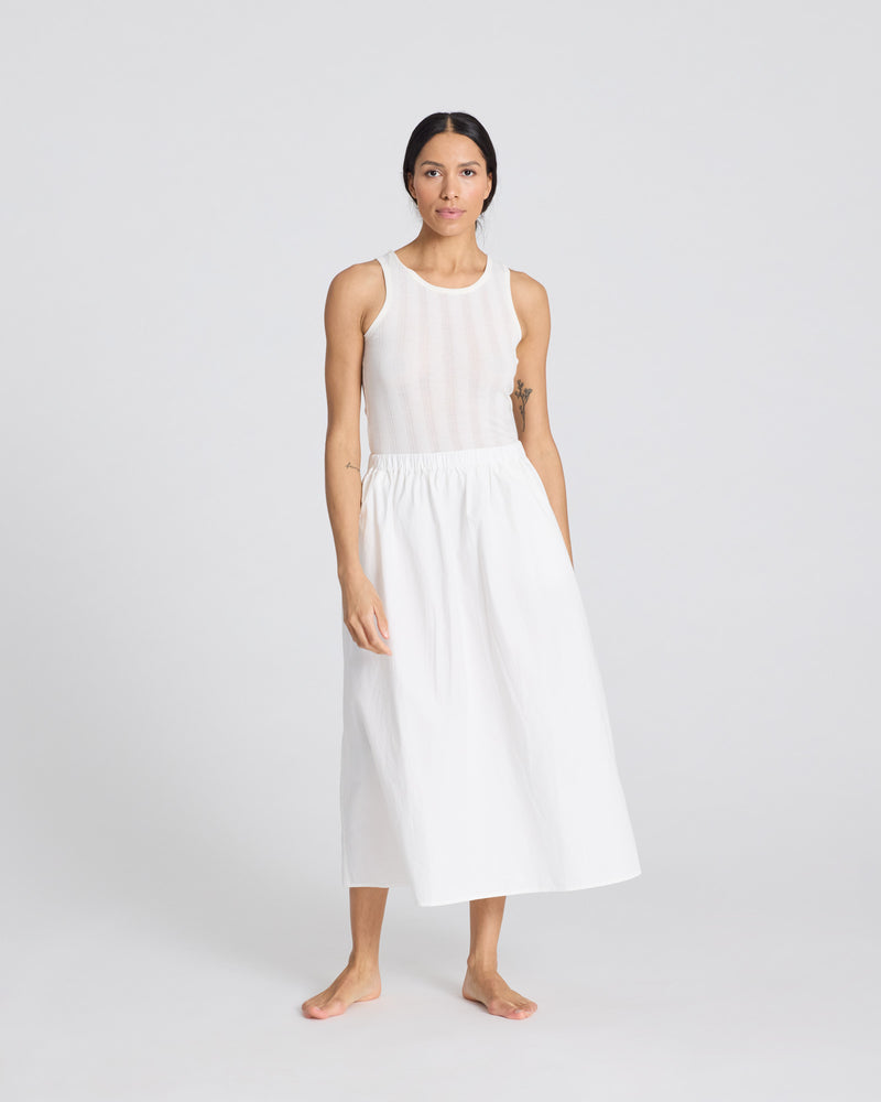 GAI+LISVA Astrid Long Skirt Poplin Dresses & Skirts 124 Whisper White