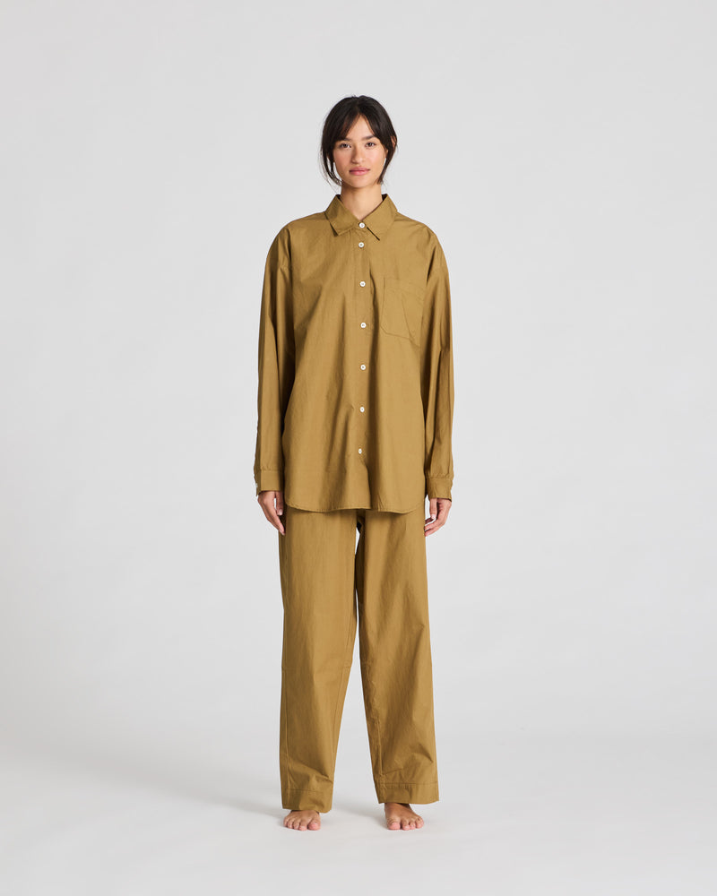 GAI+LISVA Astrid Pant Poplin Pants & Shorts 513 Dried Tobacco