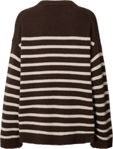 GAI+LISVA Barbera Stripe Lambswool Jumper Knit 681 Mulch