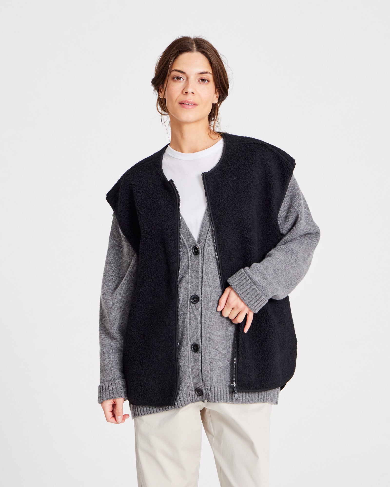 GAI+LISVA Beath Vest Jacket 650 Black