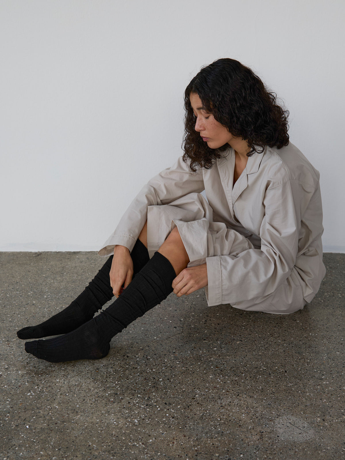 LISVA Belinda Classic Merino Wool Sock Accessories 650 Black