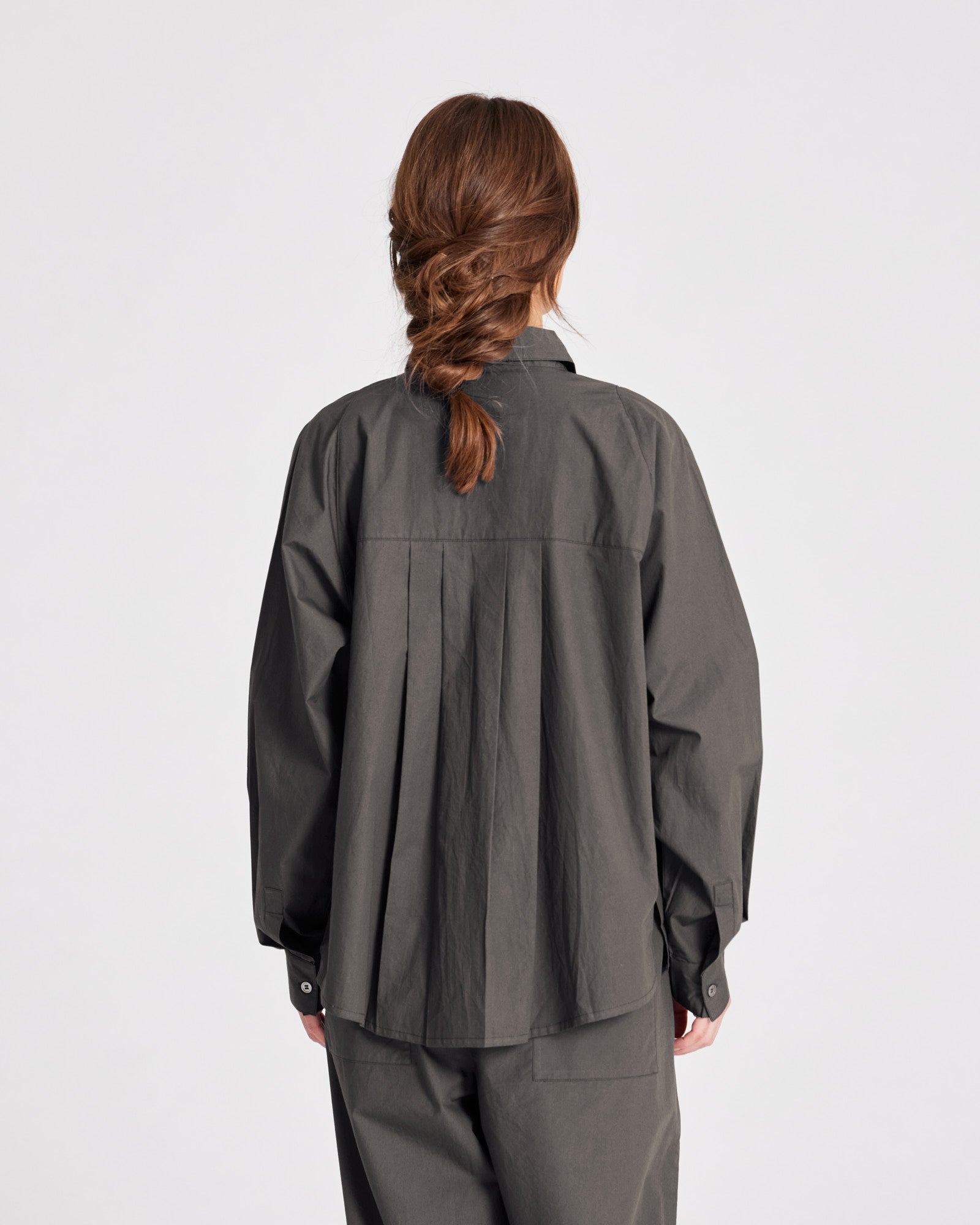 GAI+LISVA Bella Raglan L/S Poplin Short Shirt GOTS 243975 Top 191 Beluga