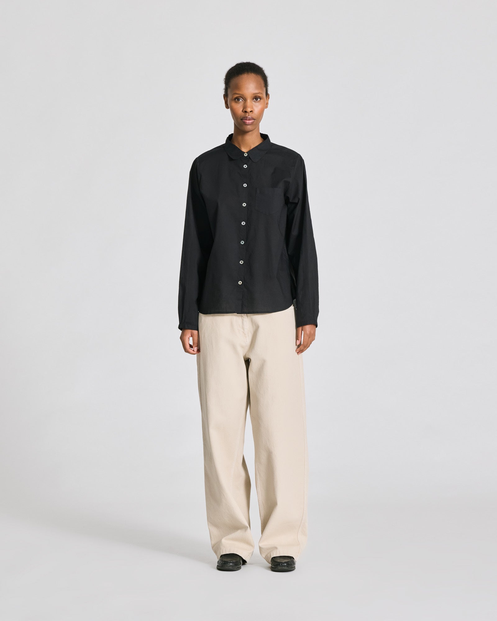GAI+LISVA Britta L/S Cotton Voile Shirt Shirts & Blouses 650 Black