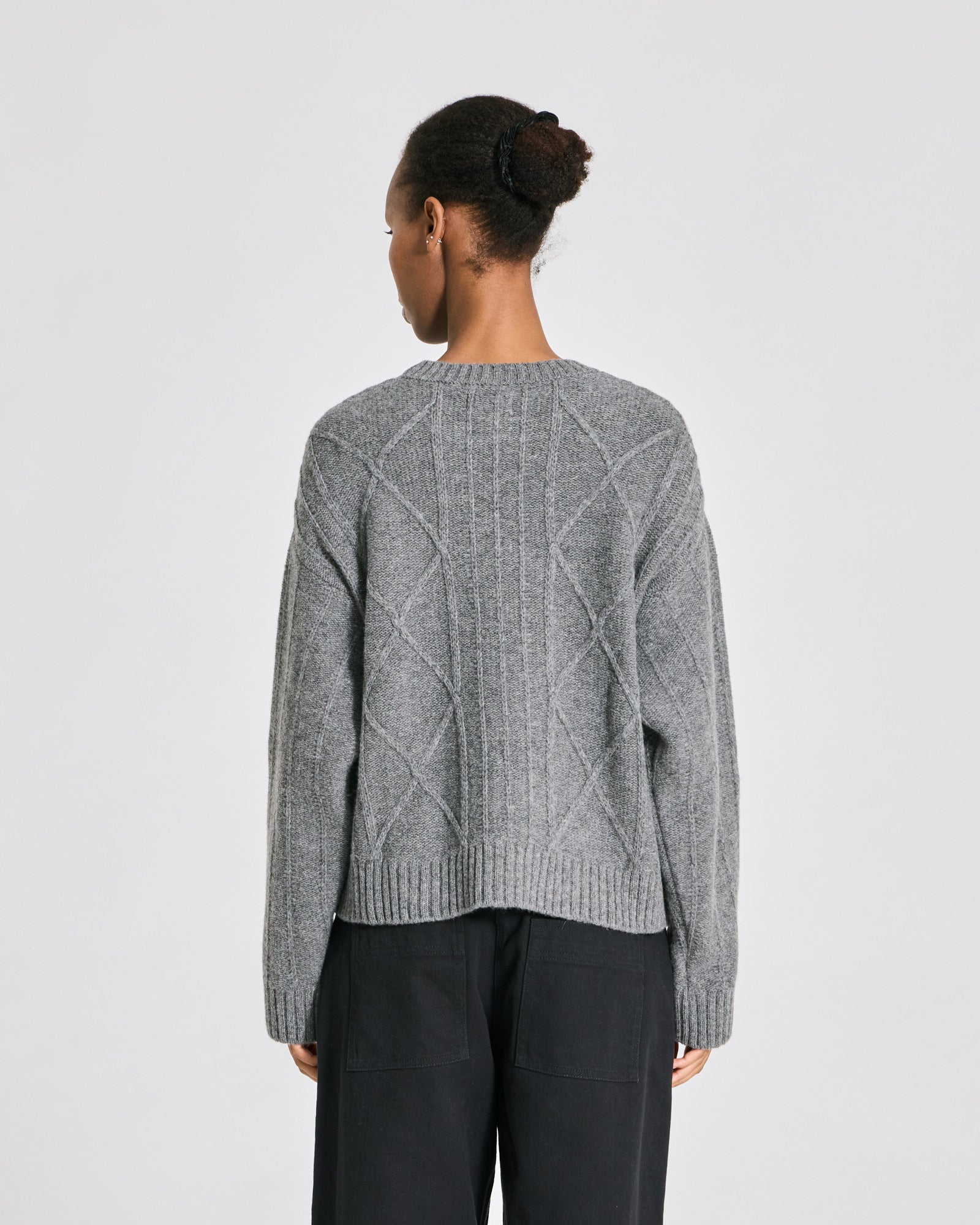 GAI+LISVA Carina L/S Pullover Lambswool Knit Lambswool l Knitwear 631 Grafitti Grey Melangé
