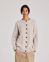 GAI+LISVA Clara Lambswool Cardigan Knit 826 island fossil