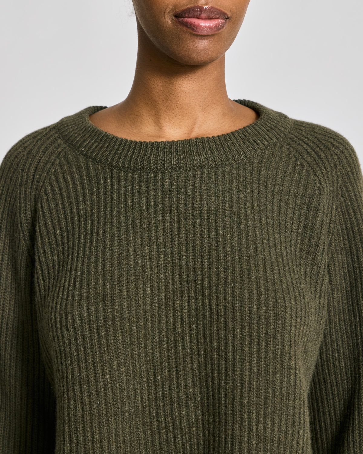 GAI+LISVA Dorthea L/S Pullover Lambswool Knit Lambswool l Knitwear 170 Olive Night Melangé