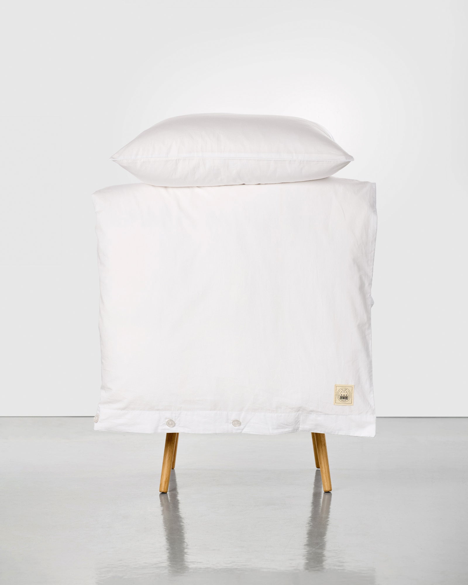 GAI+LISVA Duvet Cover + Pillow Case Bedlinen 715 solid white 7