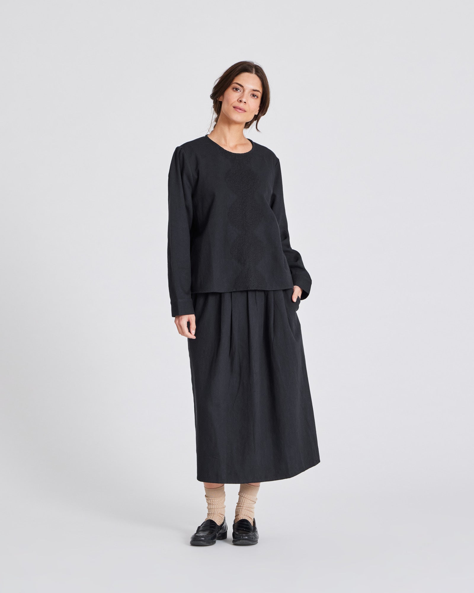 GAI+LISVA Edel Shirt Cotton Shirt 650 Black