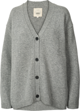 GAI+LISVA Edith Lambswool Cardigan GOTS 243975 Knit 602 Grey Melange