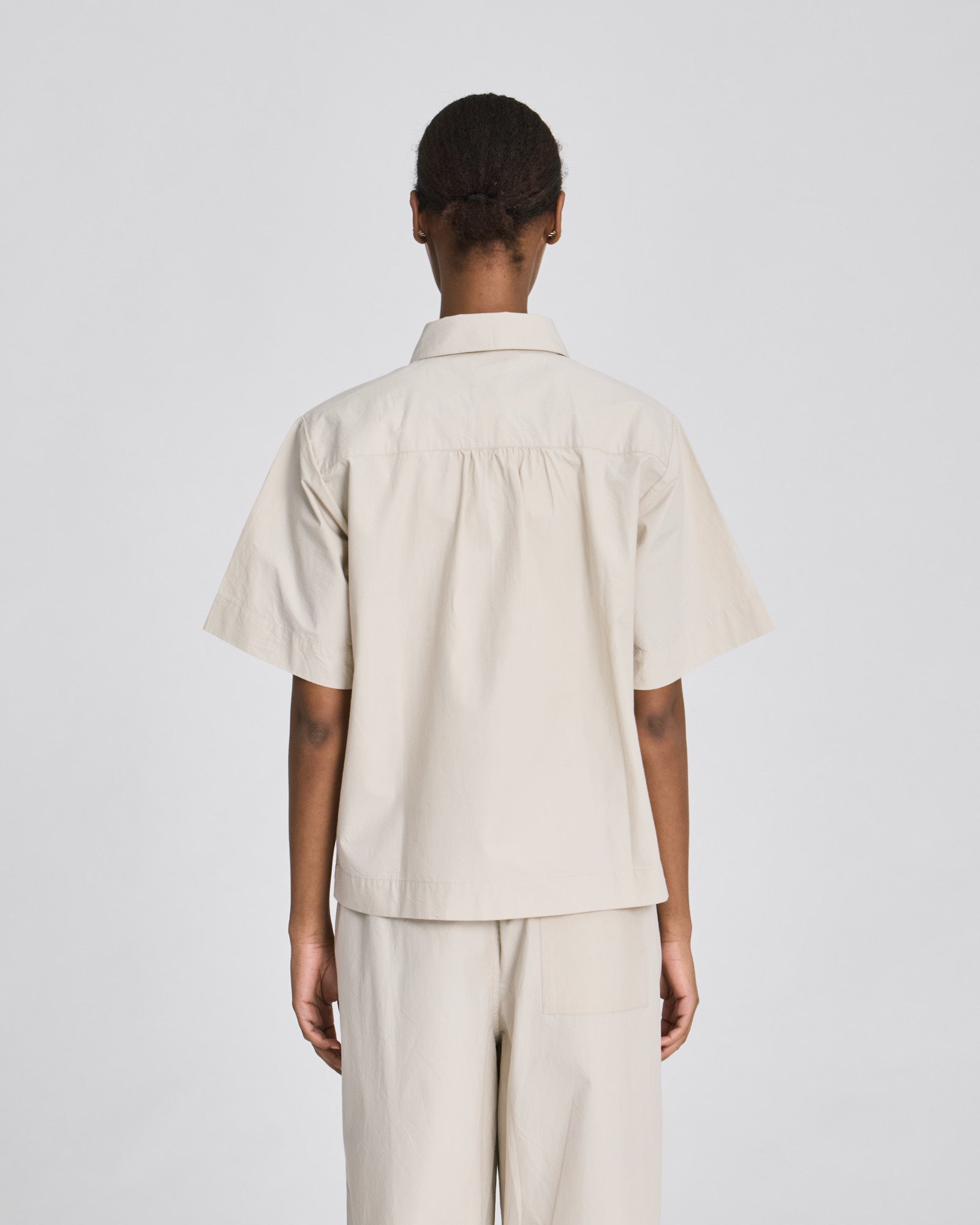 GAI+LISVA Elena S/S Poplin Shirt GOTS Shirts & Blouses 139 Ancient Grey