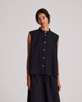 GAI+LISVA Elisa Top Poplin Gots 243975 Shirt 650 Black