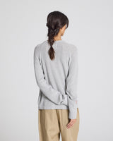 GAI+LISVA Ella Cardigan Cotton GOTS 243975 Knit 601 Light Grey Melange