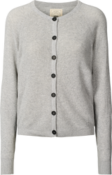 GAI+LISVA Ella Cardigan Cotton GOTS 243975 Knit 601 Light Grey Melange