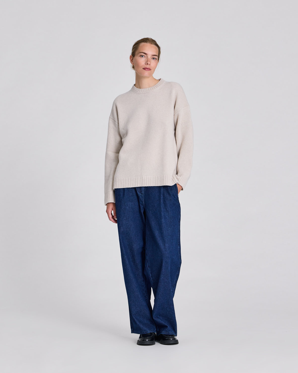 LISVA Emely Lambswool Knit Lambswool l Knitwear 826 Island Fossil