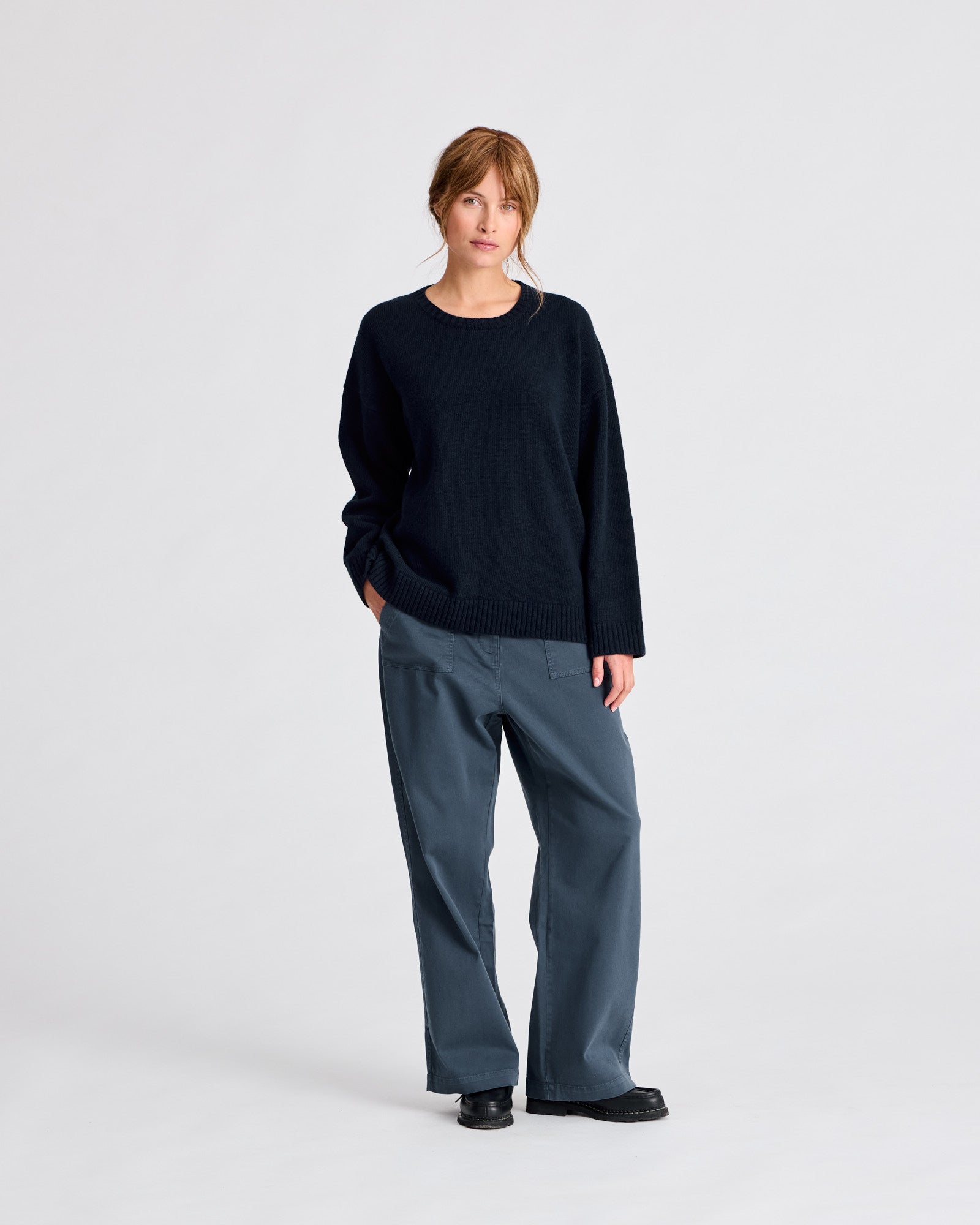 GAI+LISVA Emely Lambswool Knit GOTS Knitwear 181 Midnight Blue