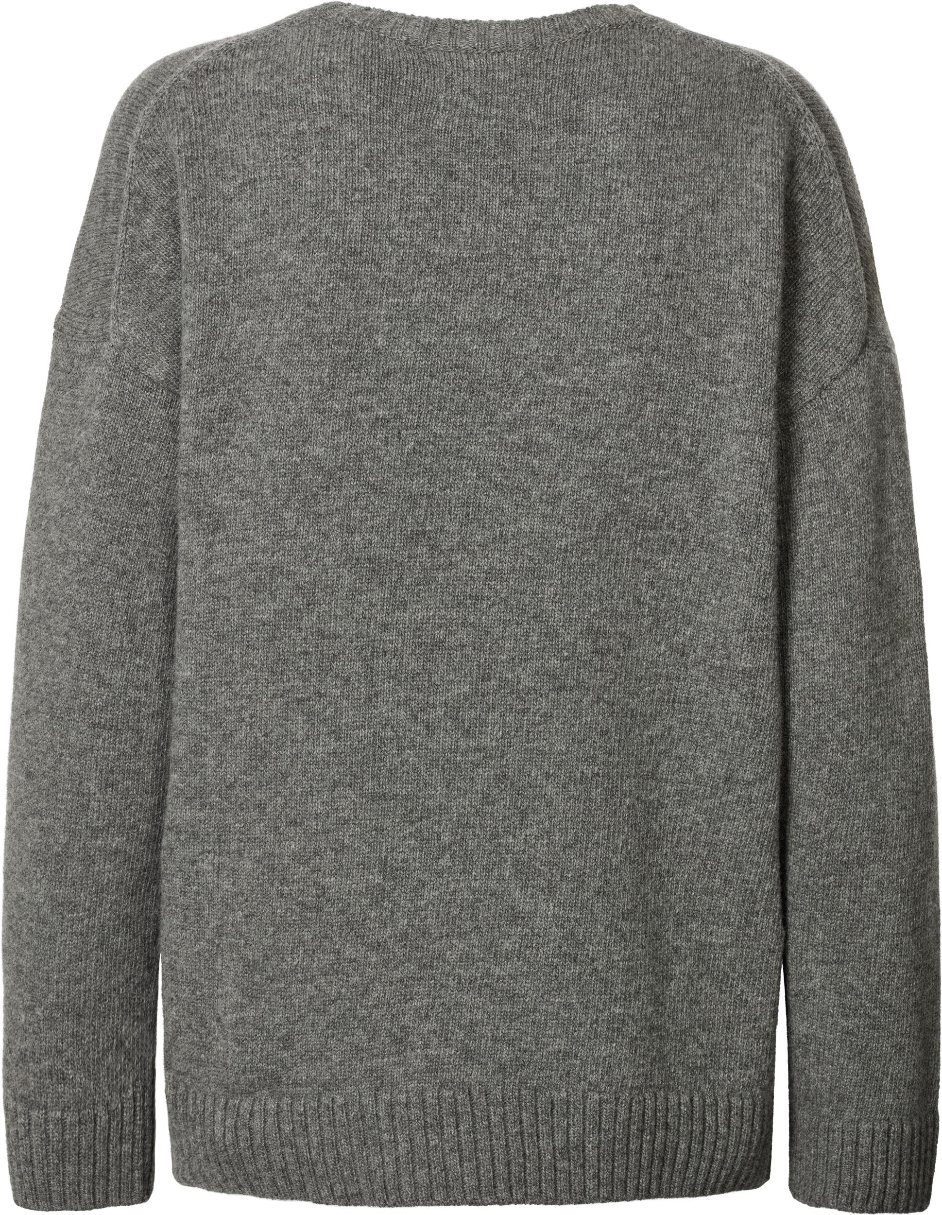 GAI+LISVA Emely Lambswool Knit GOTS Knitwear 631 Grafitti Grey Melangé