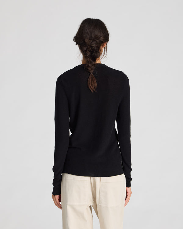 GAI+LISVA Freja L/S Knit GOTS 243975 Knit 650 Black