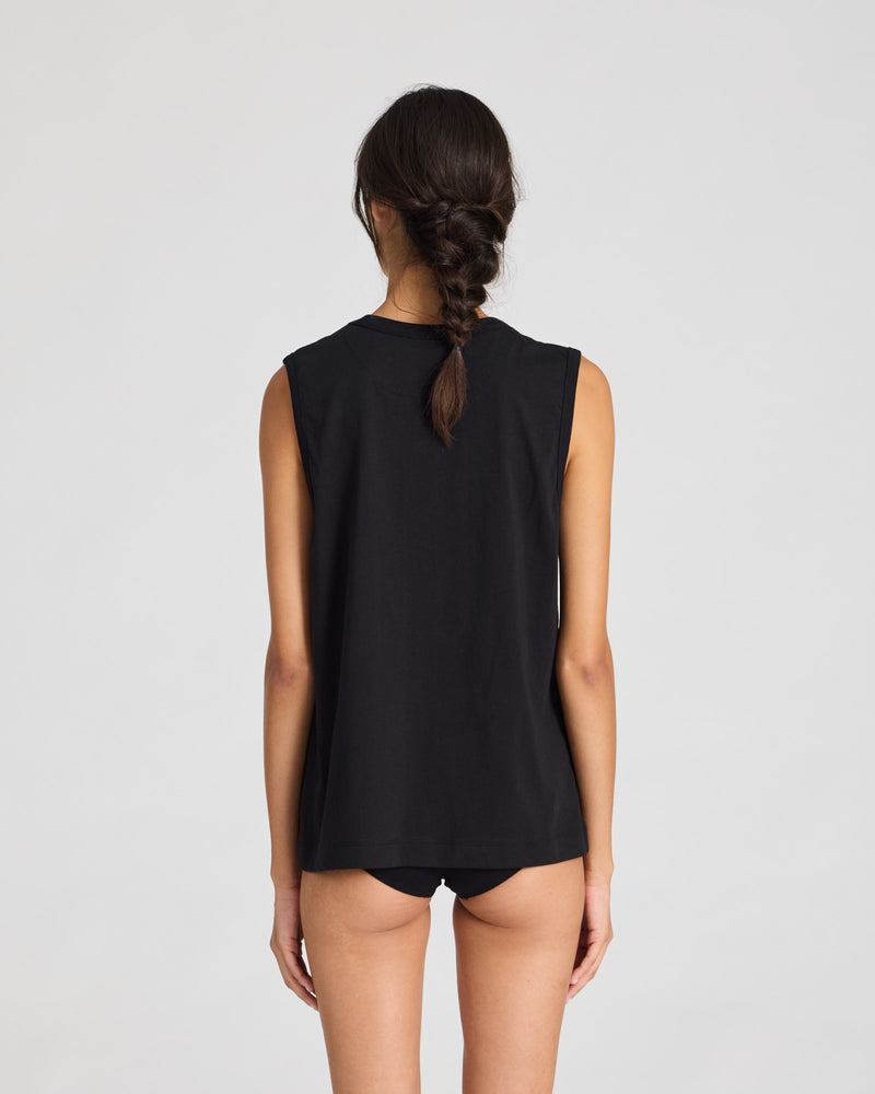 GAI+LISVA Genny Cotton Tank Top GOTS 243975 Top 650 Black