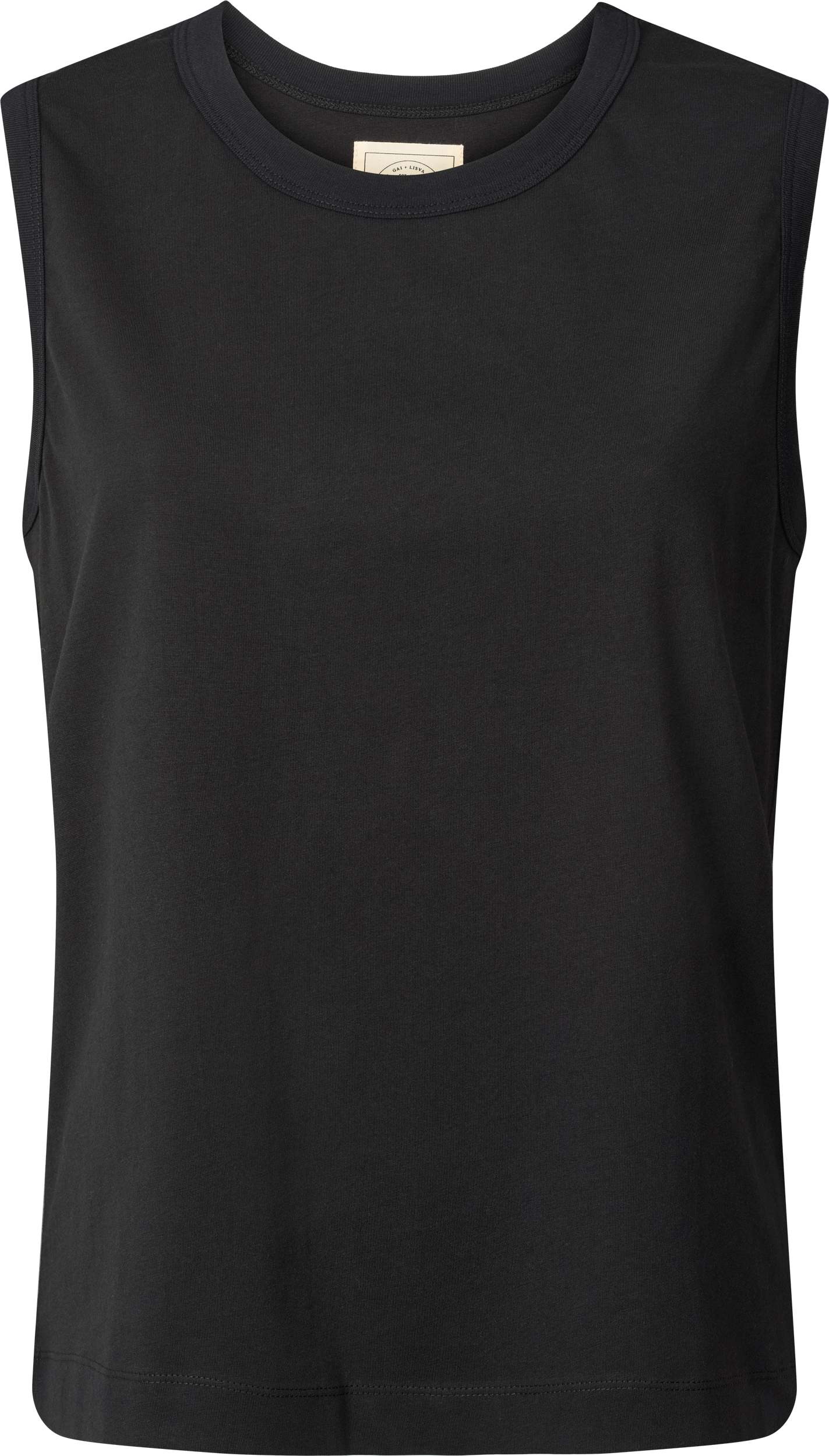 GAI+LISVA Genny S´less Cotton Single Jersey Top GOTS Tops & T-shirts 650 Black