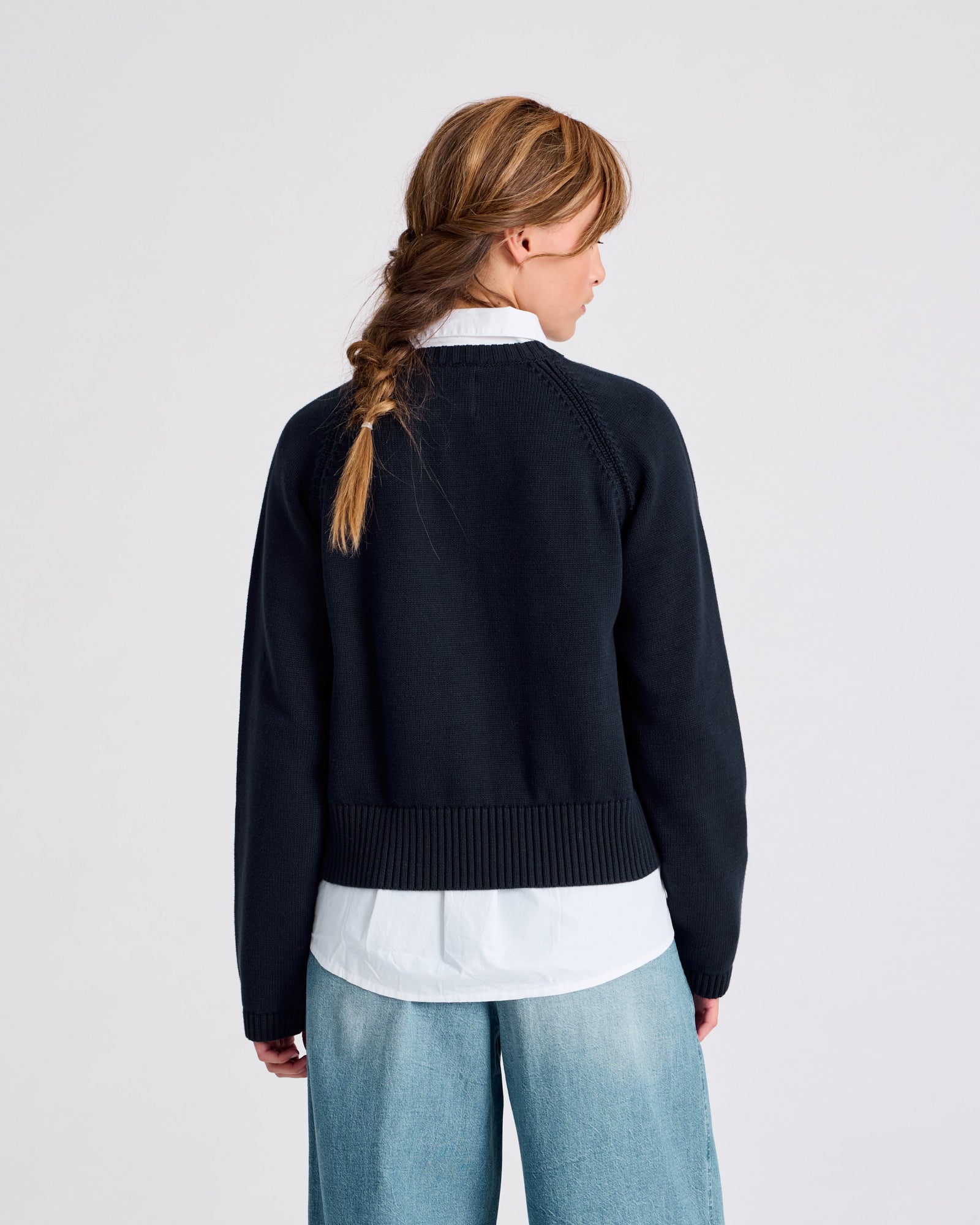 GAI+LISVA Inge Cardigan Cotton Knit GOTS Cotton l Knitwear 181 Midnight Blue