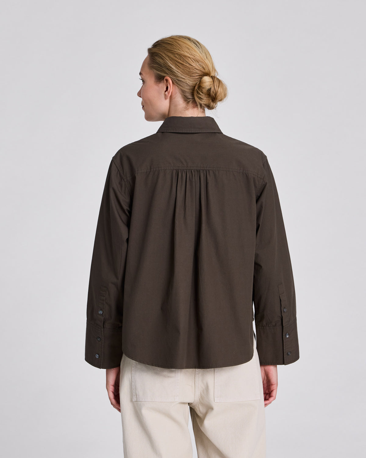 GAI+LISVA Isabella L/S Poplin Shirt Shirts & Blouses 651 Black Olive