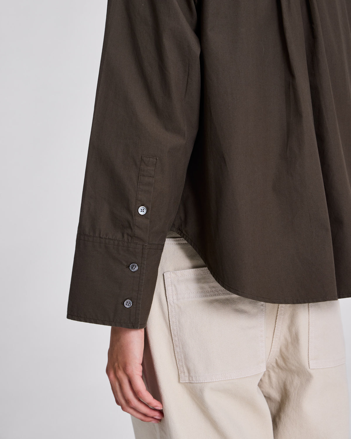 GAI+LISVA Isabella L/S Poplin Shirt Shirts & Blouses 651 Black Olive