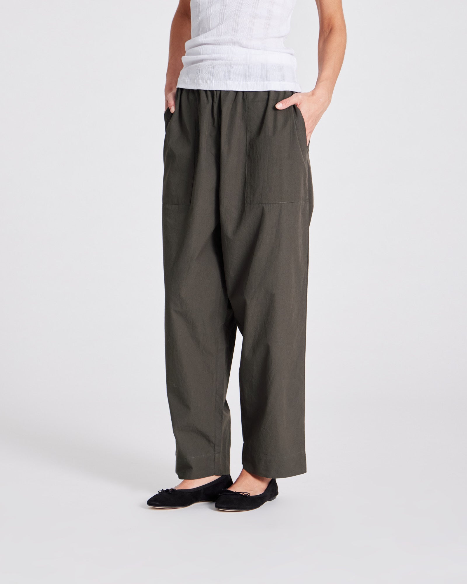 GAI+LISVA Jasmin Poplin Pants GOTS Pants & Shorts 191 Beluga