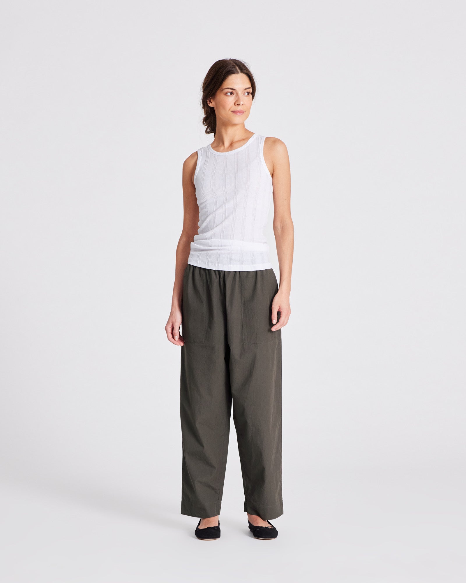 GAI+LISVA Jasmin Poplin Pants GOTS Pants & Shorts 191 Beluga