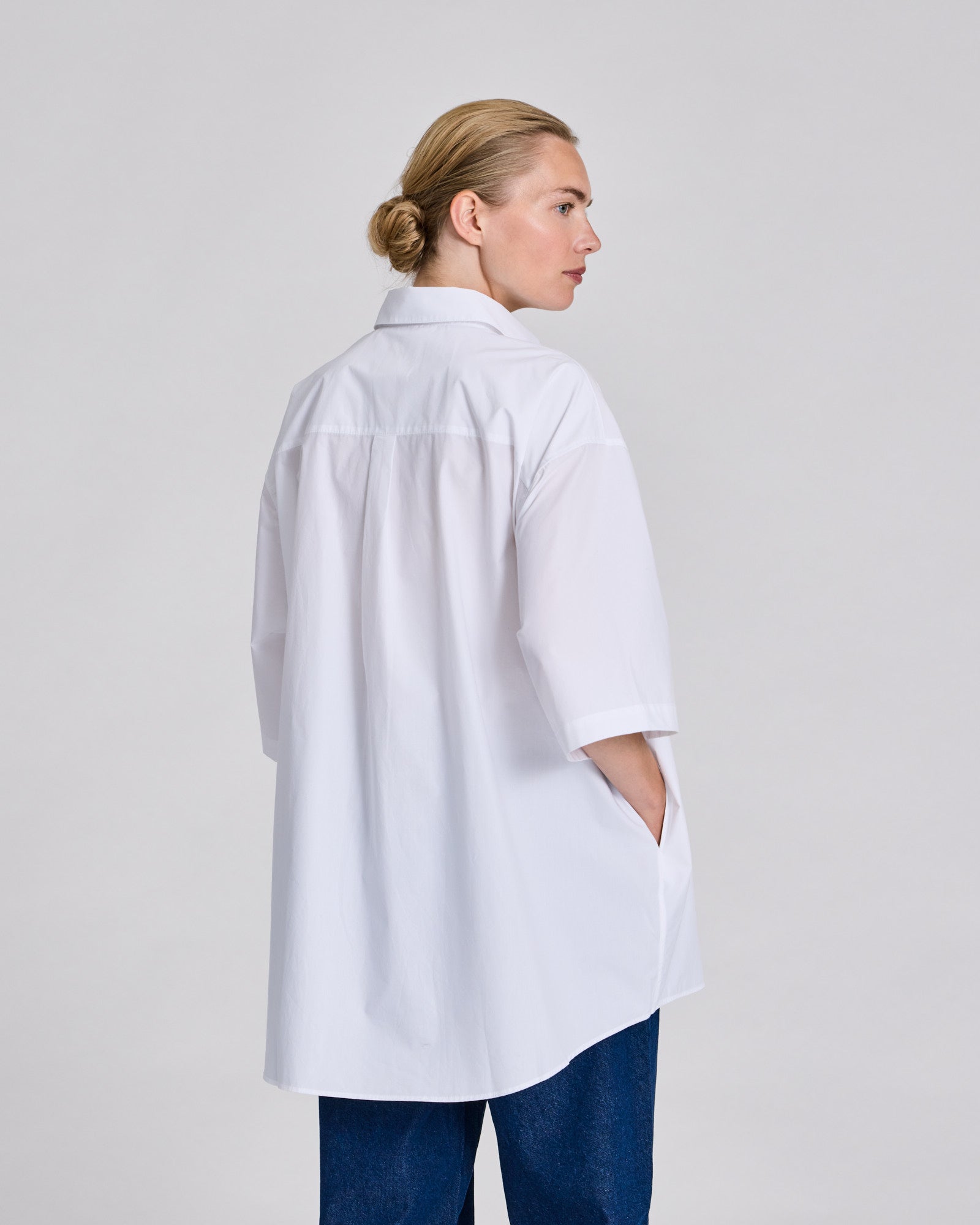 GAI+LISVA Johanne S/S Poplin Shirt Shirts & Blouses 100 White