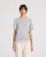 GAI+LISVA Karen Knit Tee GOTS 243975 Knit 601 Light Grey Melange