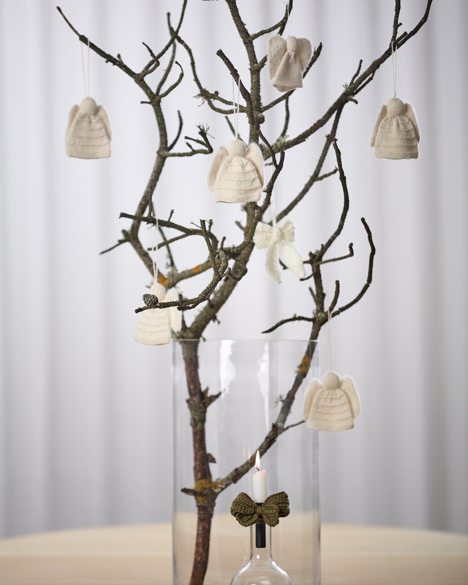 GAI+LISVA Large Handmade Alpaca Angel Accessories 150 Off White