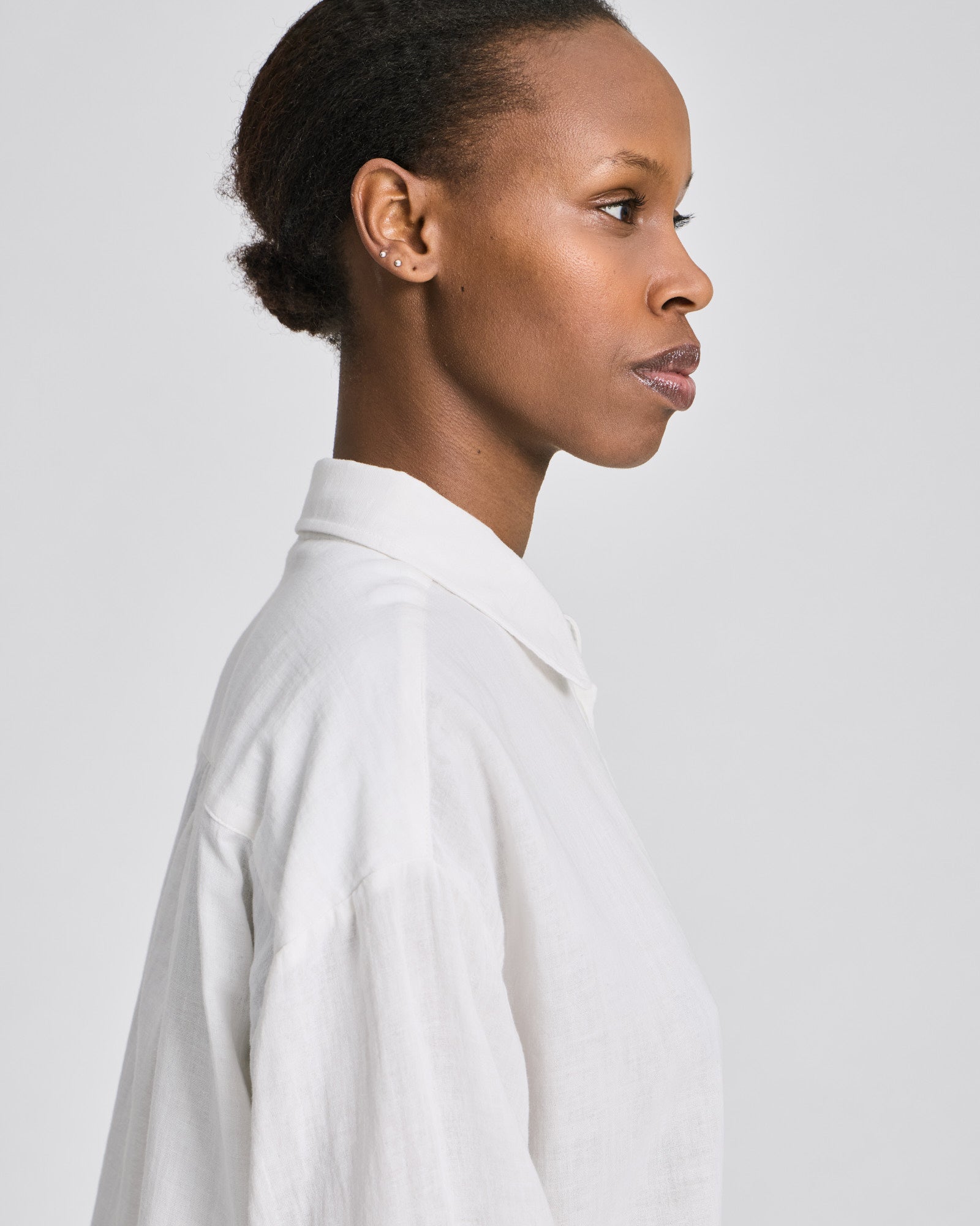 GAI+LISVA Lusinda L/S Double Cloth Shirt GOTS Shirts & Blouses 124 Whisper White