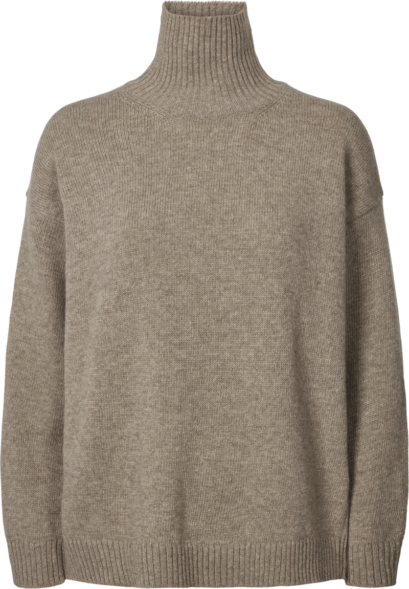 GAI+LISVA Mandie Lambswool Jumper GOTS 243975 Knit 173 Stone Grey