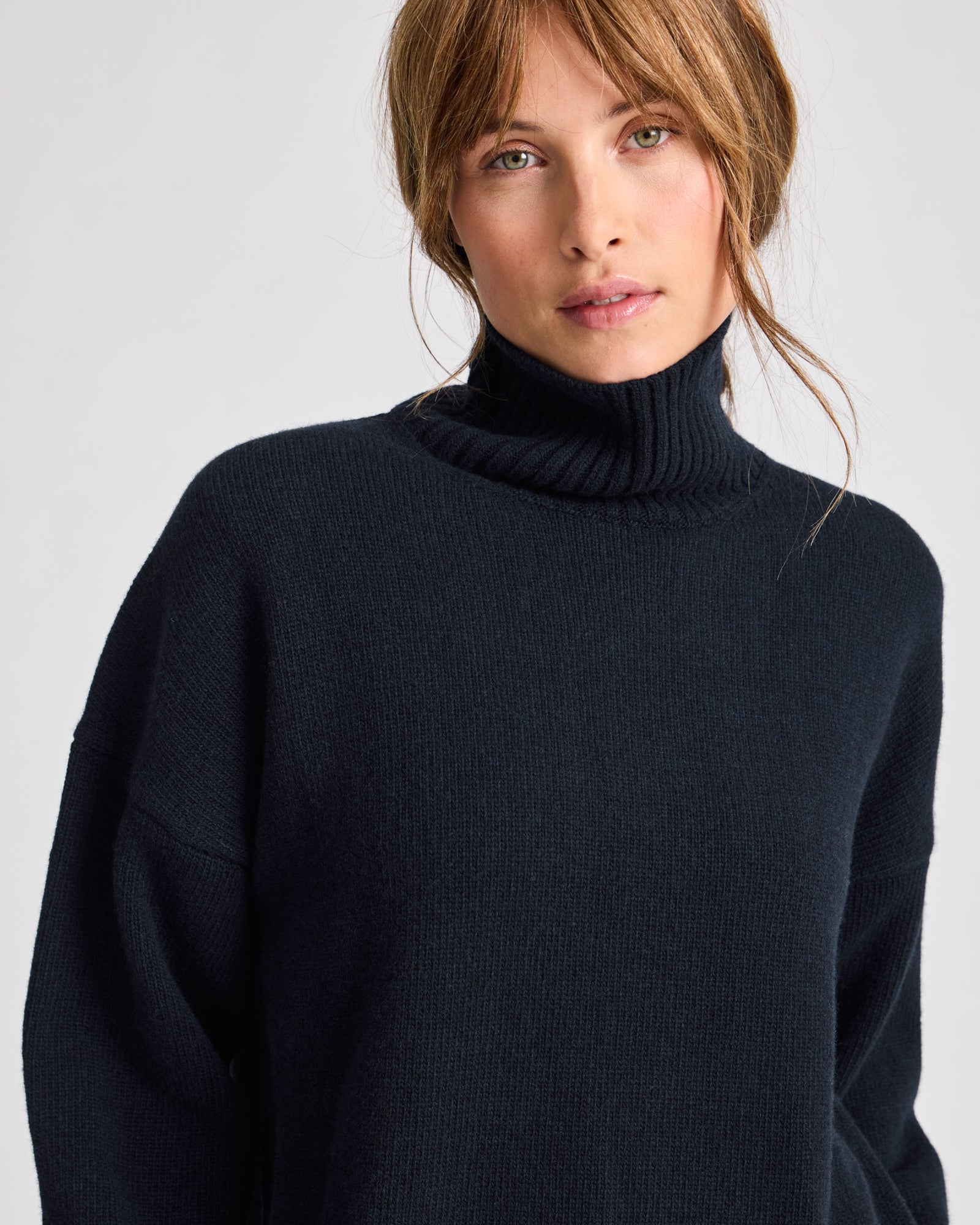 GAI+LISVA Mandie Lambswool Jumper GOTS 243975 Knit 181 Midnight Blue
