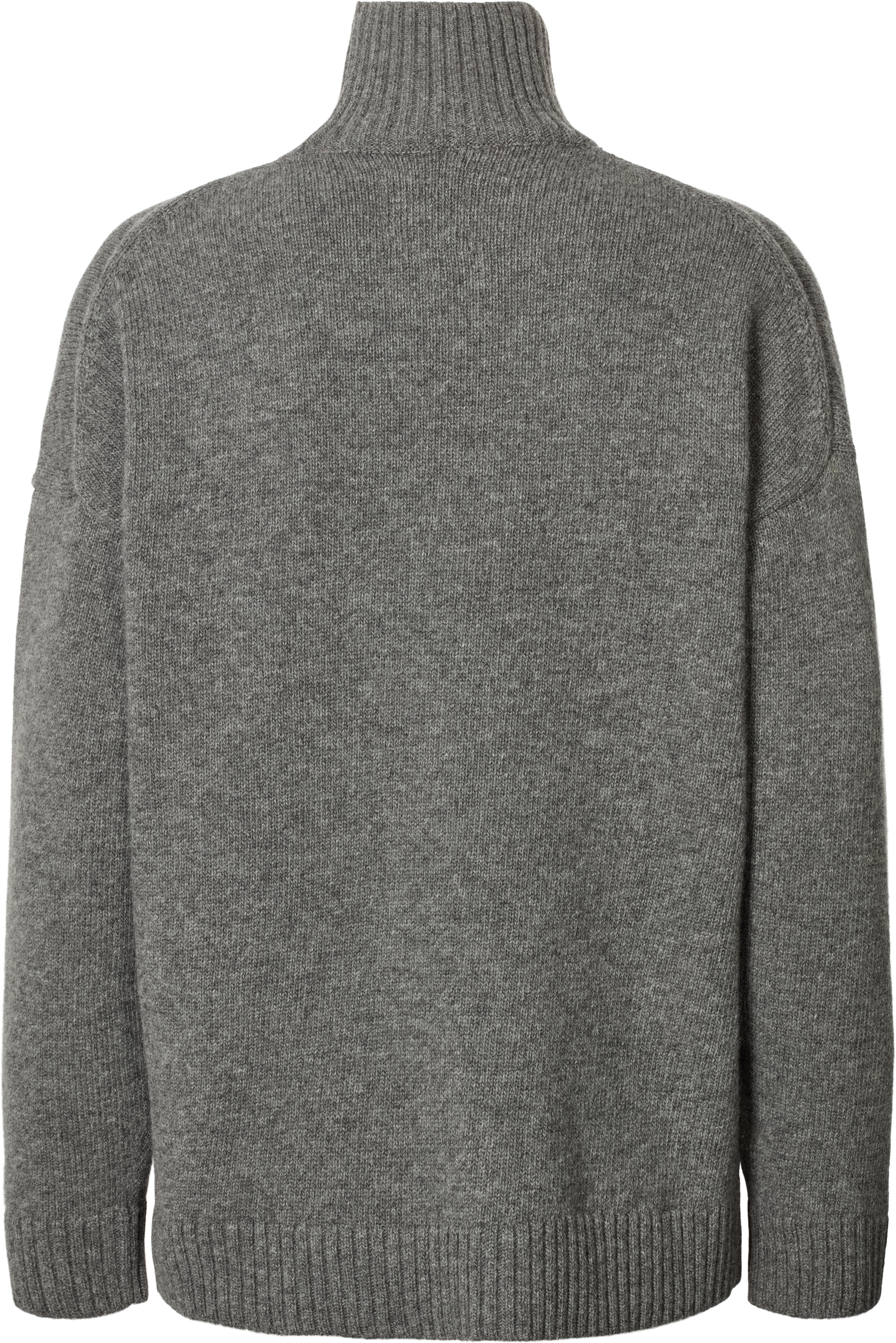 GAI+LISVA Mandie Lambswool Jumper GOTS 243975 Knit 631 Grafitti Grey Melangé