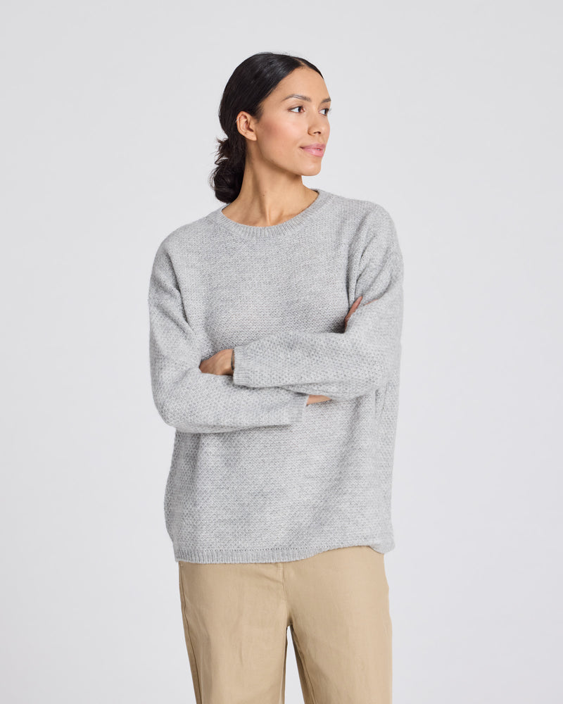 GAI+LISVA Martina Knit Pullover Knit 601 Light Grey Melange