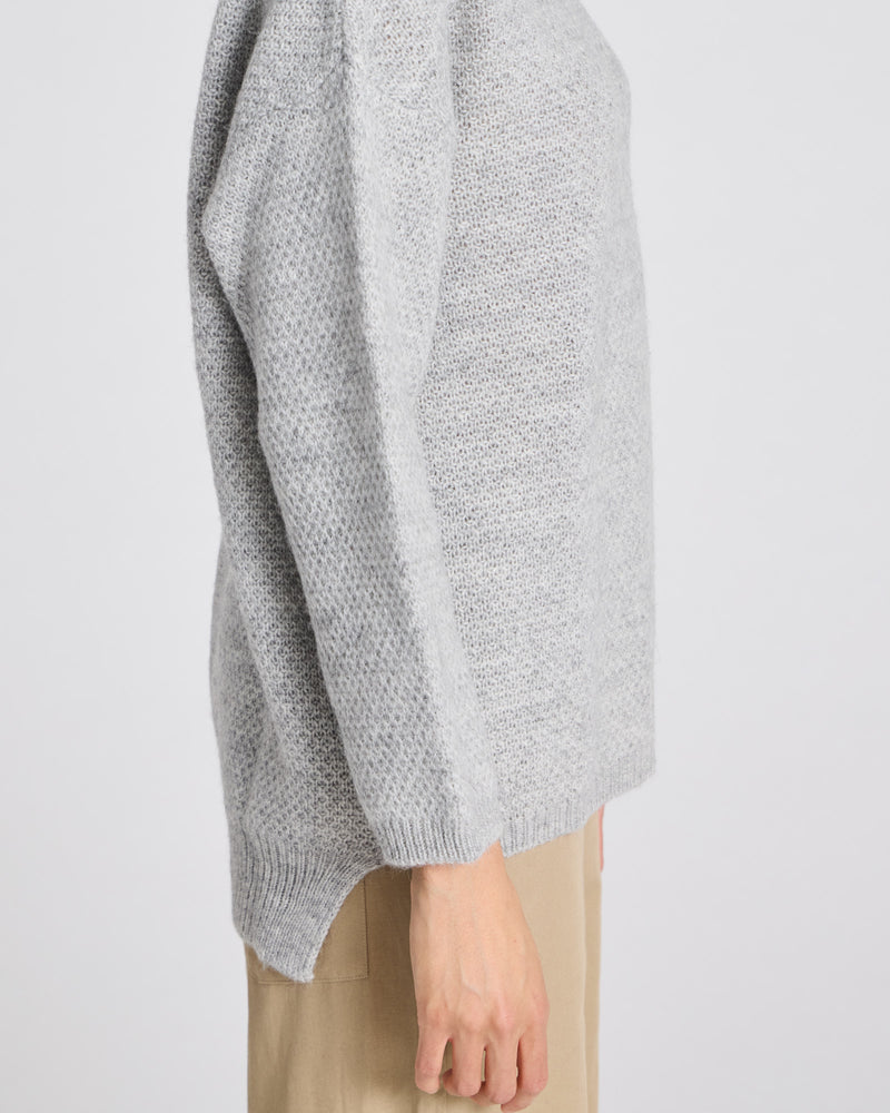 GAI+LISVA Martina Knit Pullover Knit 601 Light Grey Melange