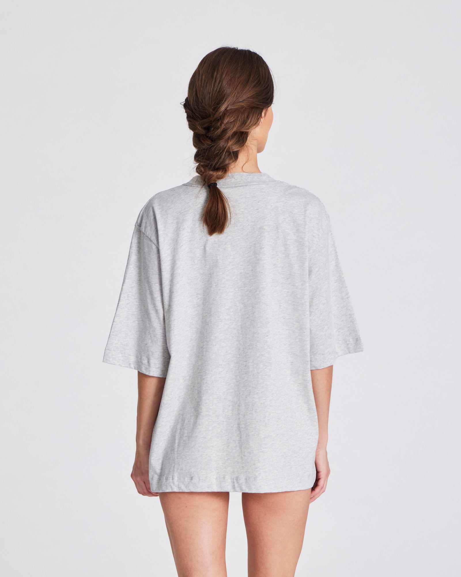 GAI+LISVA Maya Oversize Tee GOTS 243975 Top 601 Light Grey Melange