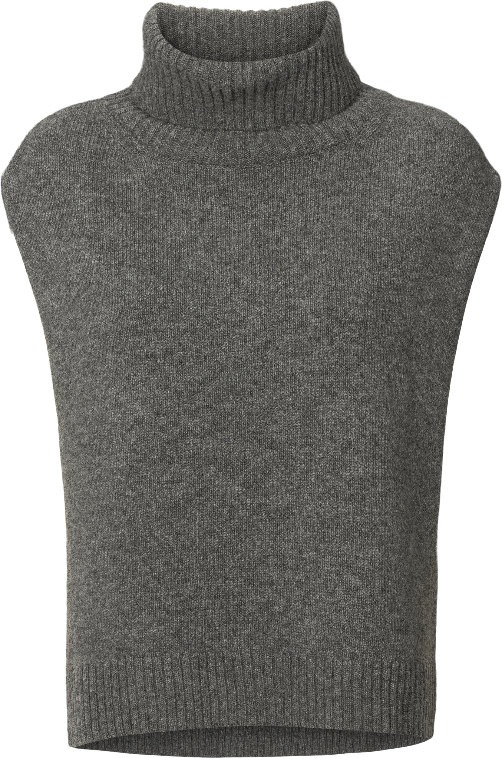 GAI+LISVA Michelle Neck Piece Lambswool l Knitwear 631 Grafitti Grey Melangé