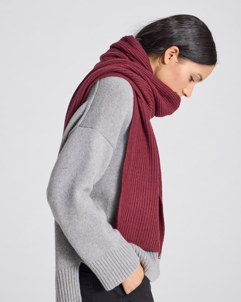 GAI+LISVA Mille Cashmere Scarf Knit 133 Fudge