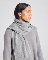 GAI+LISVA Mille Cashmere Scarf Knit 602 Grey Melange