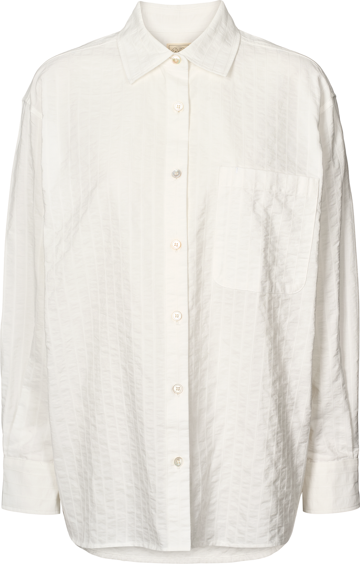 GAI+LISVA Nikoline Solid L/S Poplin Shirt Shirts & Blouses 124 Whisper White