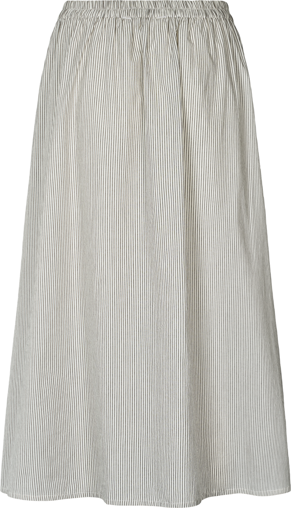 GAI+LISVA Petra Skirt Poplin Dresses & Skirts 126 Mulch White Stripe